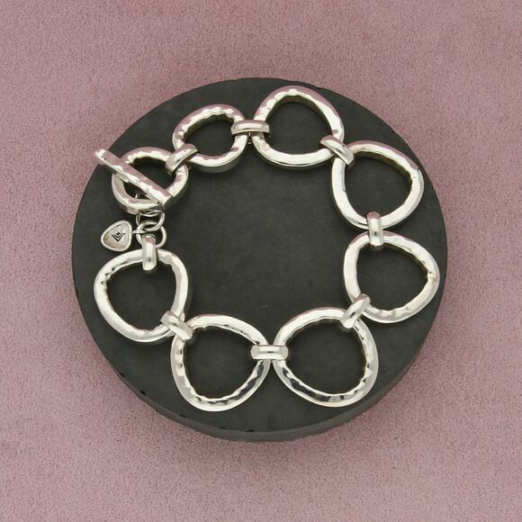 Silpada Jewelry - silpada sterling silver hammered silver rush toggle b2709 bracelet size 8.5in